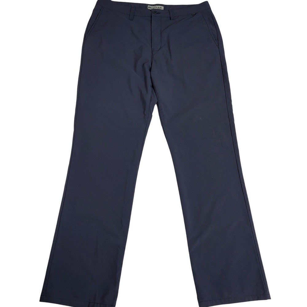 Travis Mathew Mens Golf Pants Navy Blue 36x32 Straight Leg Performance Stretch